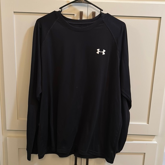 Under Armour Shirts Mens Heat Gear Black Under Armor Long Sleeve Poshmark